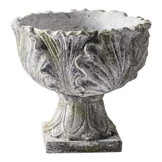 Ghiveci flori piatra gri 20x17 cm