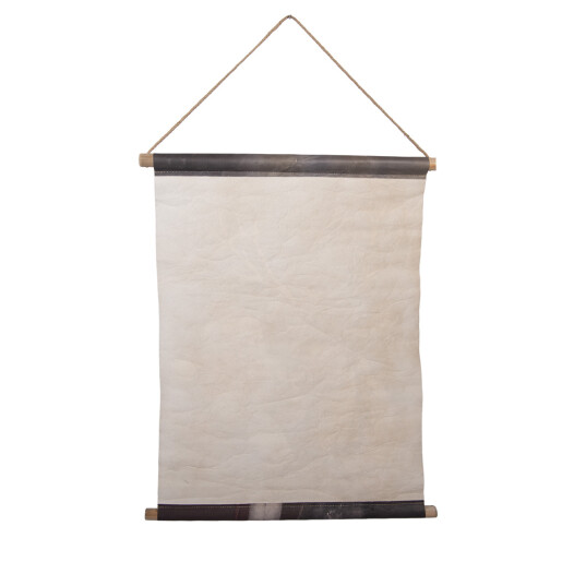 Decor perete Mos Craciun cu Ren textil multicolor lemn 55x3x75 cm