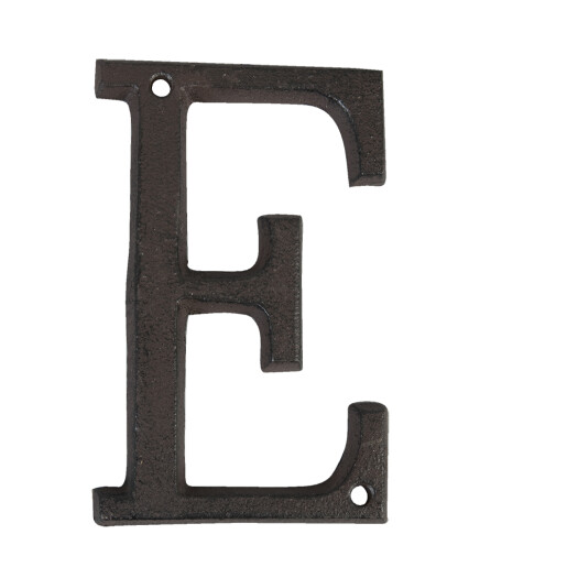 Litera E fier maro 8x1x13 cm