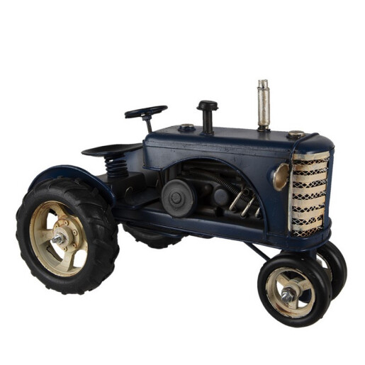 Macheta Tractor metal albastru 25x15x18 cm
