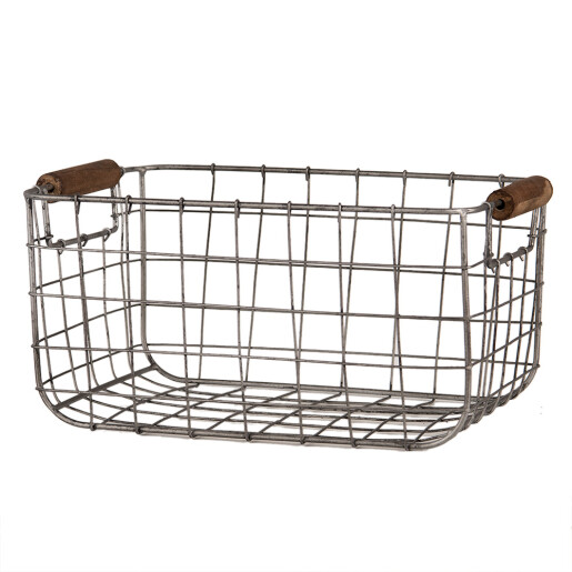 Set 2 cosuri fier maro 37x23x18 cm, 31x20x16 cm