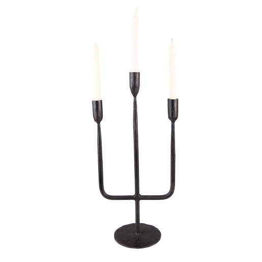 Sfesnic fier negru 21x12x43 cm