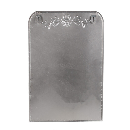 Ghiveci flori metal alb auriu 27x9x41 cm