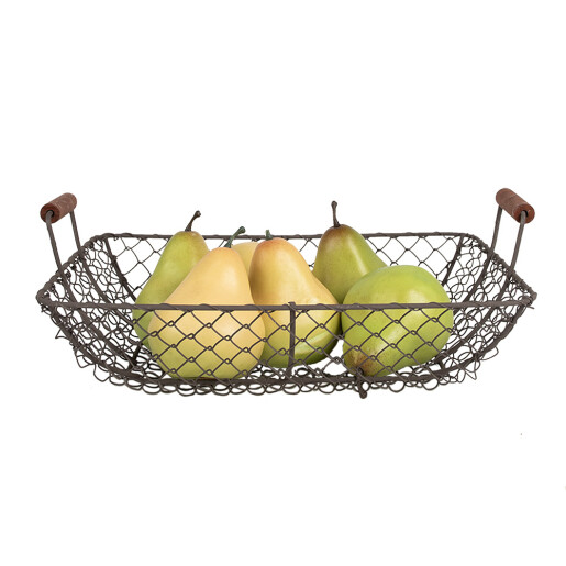 Cos fier lemn maro 32x26x8/12 cm