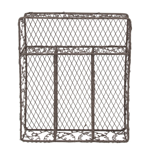 Suport tacamuri bucatarie fier maro 31x25x7 cm