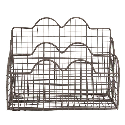 Organizator documente fier maro 27x12x22 cm