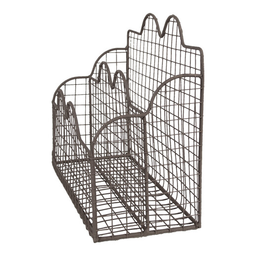 Organizator documente fier maro 27x12x22 cm