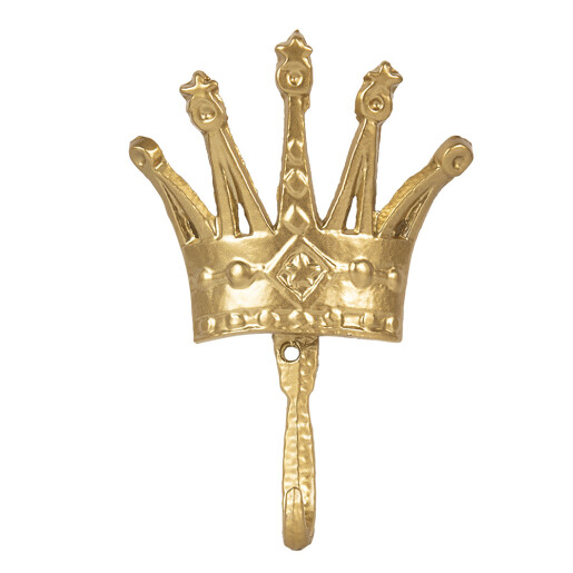 Cuier perete fier auriu 11x3x18 cm Cuier perete fier auriu 11x3x18 cm