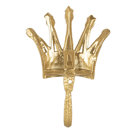 Cuier perete fier auriu 11x3x18 cm Cuier perete fier auriu 11x3x18 cm