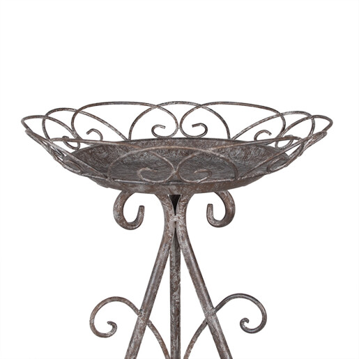 Suport ghiveci flori fier maro gri 22x32 cm