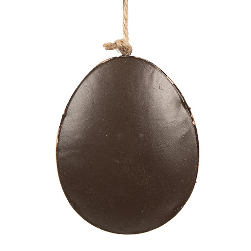 Set 2 Oua decorative Paste metal roz 10x2x8 cm