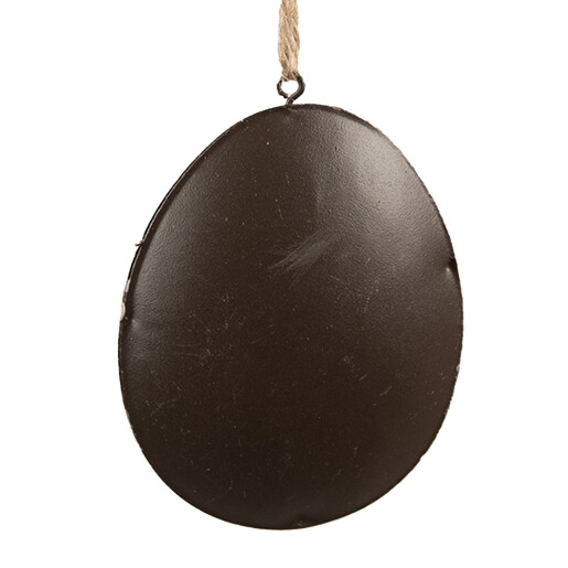 Set 2 Oua decorative Paste metal roz gri 10x2x8 cm