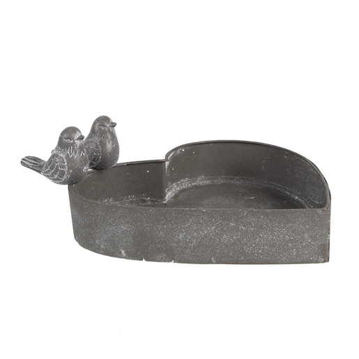 Ghiveci flori fier gri 19x17x7 cm
