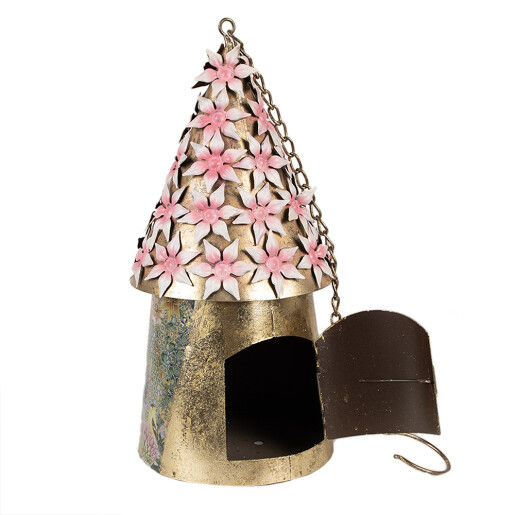 Casuta Pasari metal multicolor 17x33/70 cm