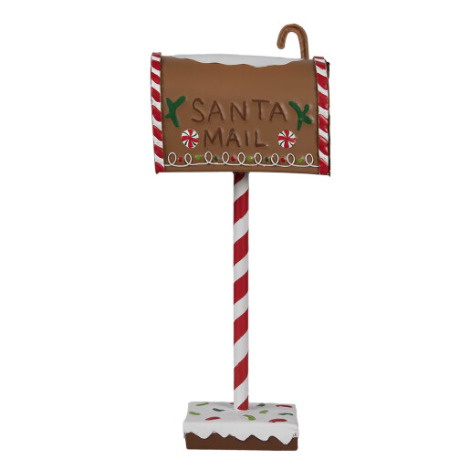 Cutie Postala Craciun metal multicolor 14x8x37 cm