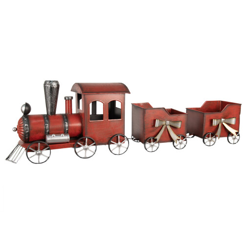 Trenulet decorativ metal 94x18x28 cm