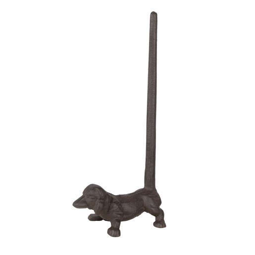 Suport rola hartie bucatarie fier maro Catelus 14x8x30 cm