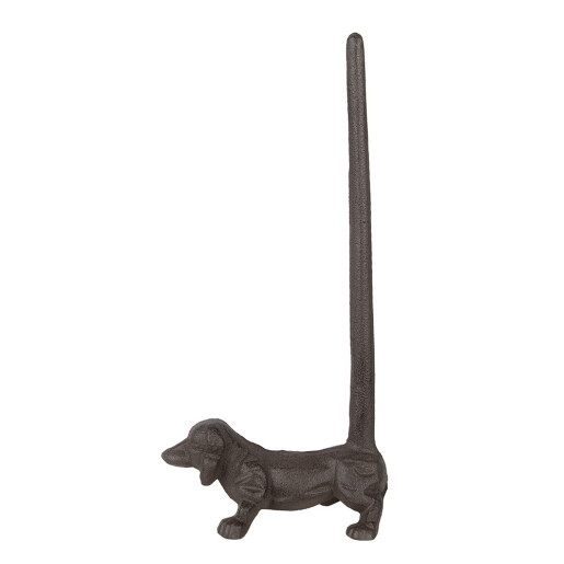 Suport rola hartie bucatarie fier maro Catelus 14x8x30 cm