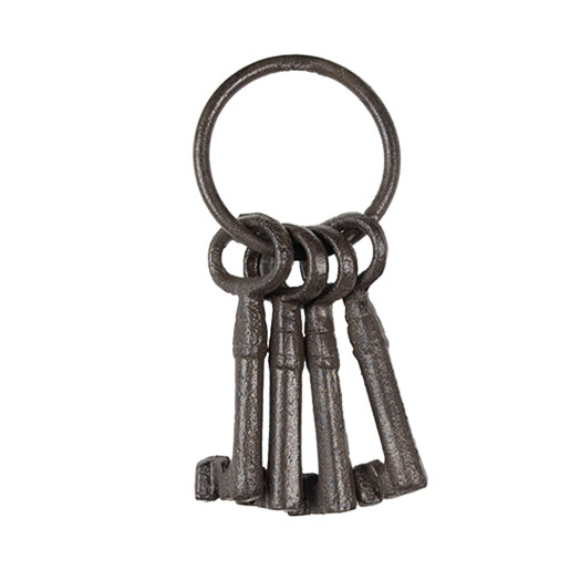 Chei decorative fier maro 6x3x13 cm