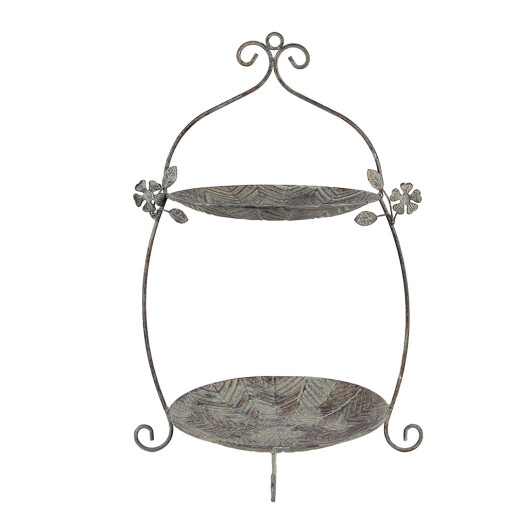Platou supraetajat fier maro verde 34x32x50 cm