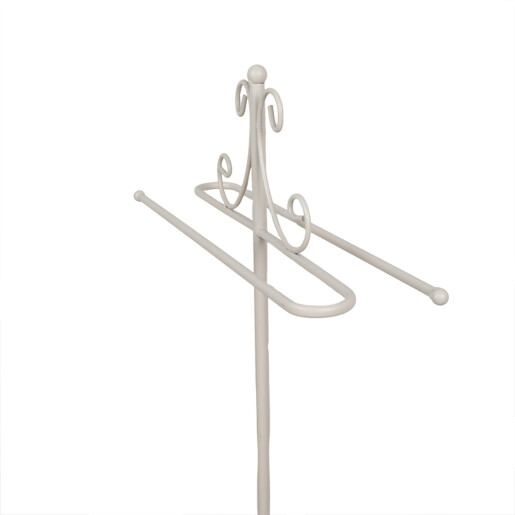 Suport prosoape fier alb 40x24x95 cm