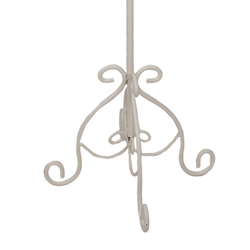 Suport prosoape fier alb 40x24x95 cm