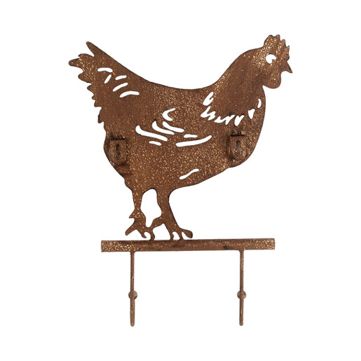 Cuier perete fier maro Gaina 24x5x31 cm