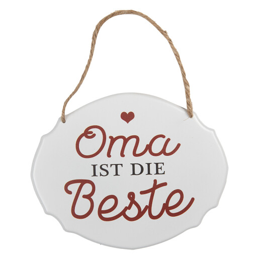 Decoratiune perete Oma metal 18x1x15 cm