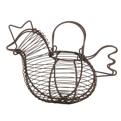 Cos metal maro Gaina 23x14x17 cm