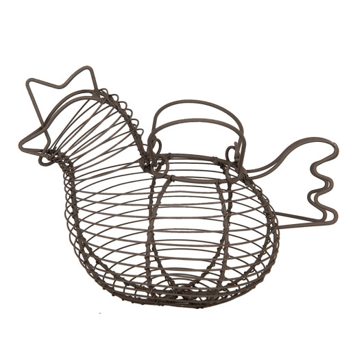 Cos metal maro Gaina 23x14x17 cm