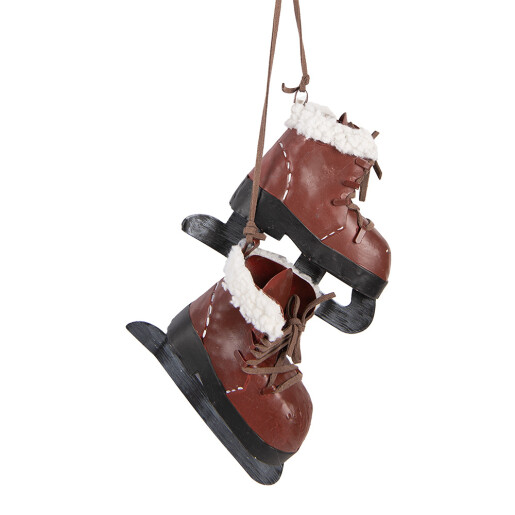 Decoratiune Craciun Patine metal multicolor 14x12x40 cm