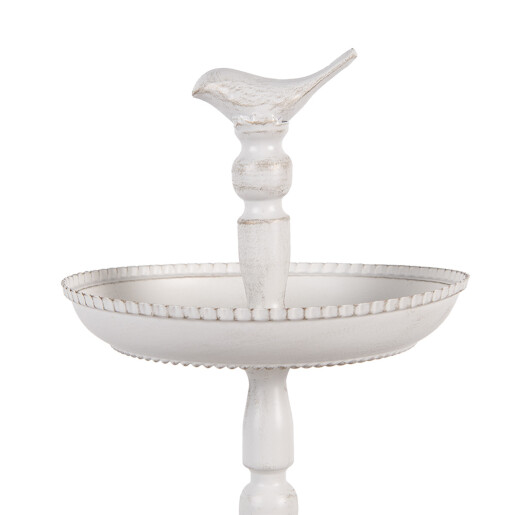 Platou supraetajat fier alb Ø 27x41 cm