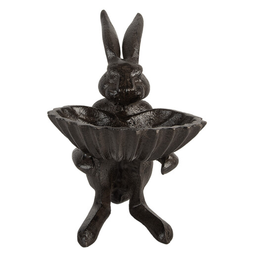 Hranitoare pasari fier maro Iepuras 16x13x17 cm Hranitoare pasari fier maro Iepuras 16x13x17 cm