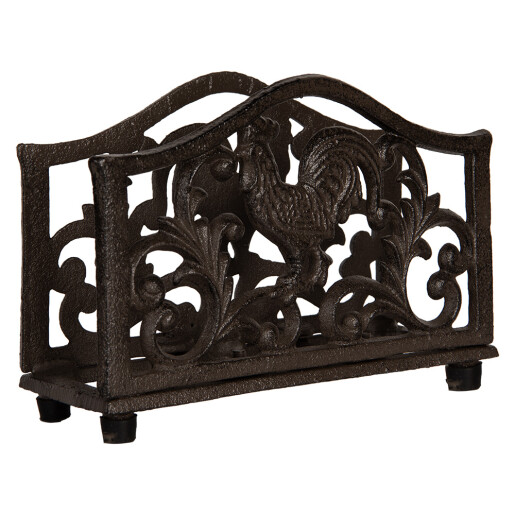 Suport servetele fier maro 17x6x12 cm Suport servetele fier maro 17x6x12 cm