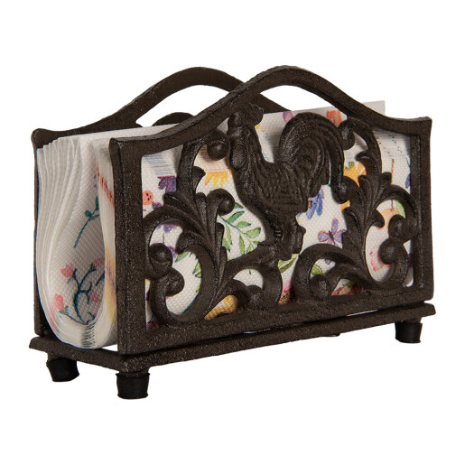 Suport servetele fier maro 17x6x12 cm Suport servetele fier maro 17x6x12 cm