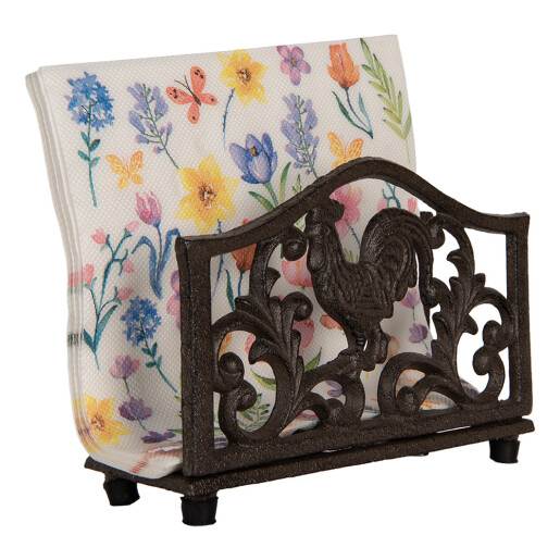 Suport servetele fier maro 17x6x12 cm Suport servetele fier maro 17x6x12 cm