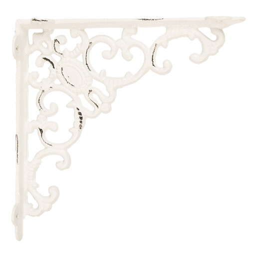 Suport polita fier alb vintage 4x21x21 cm Suport polita fier alb vintage 4x21x21 cm