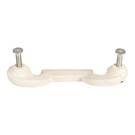 Maner mobilier fier alb vintage 12x2x3 cm Maner mobilier fier alb vintage 12x2x3 cm