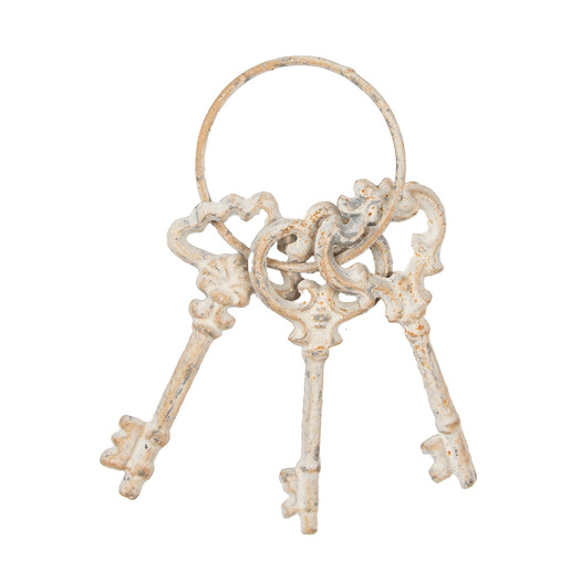 Decoratiune Chei fier bej 9x1x19 cm