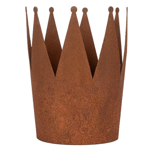 Set 3 boluri decorative metal maro Ø 32x25 cm, Ø 17x21 cm, Ø 12x17 cm
