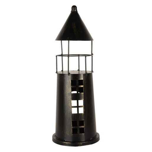 Far decorativ metal negru auriu Ø 16x45 cm