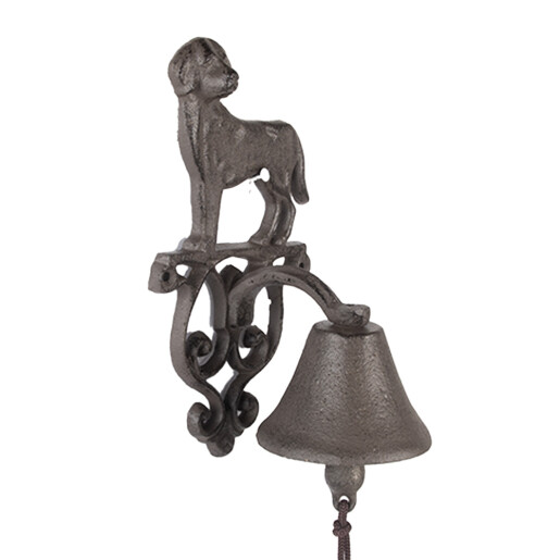 Clopotel perete fier maro Catelus 14x14x24 cm