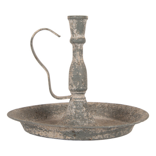 Sfesnic lumanari metal gri vintage Ø 23x19 cm