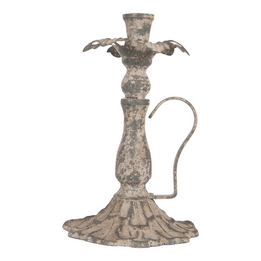 Sfesnic lumanari metal gri vintage Ø 15x23 cm