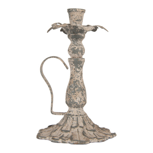 Sfesnic lumanari metal gri vintage Ø 15x23 cm