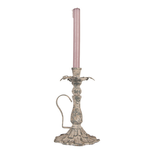 Sfesnic lumanari metal gri vintage Ø 15x23 cm