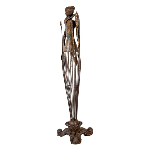 Figurina Inger metal maro 17x15x54 cm