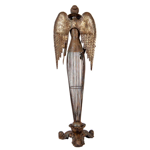 Figurina Inger metal maro 17x15x54 cm