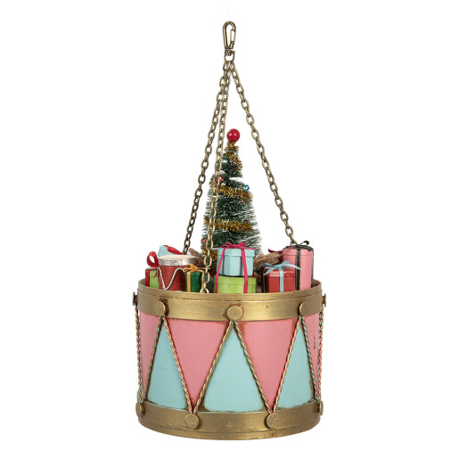 Decoratiune Craciun Toba metal Ø 17x25/37 cm