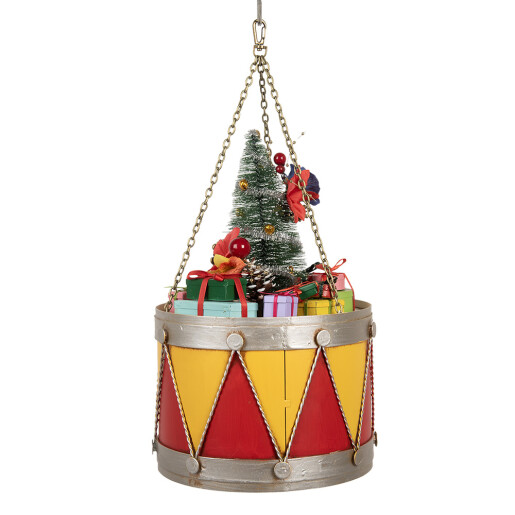 Decoratiune Craciun Toba metal multicolor Ø 21x34/43 cm